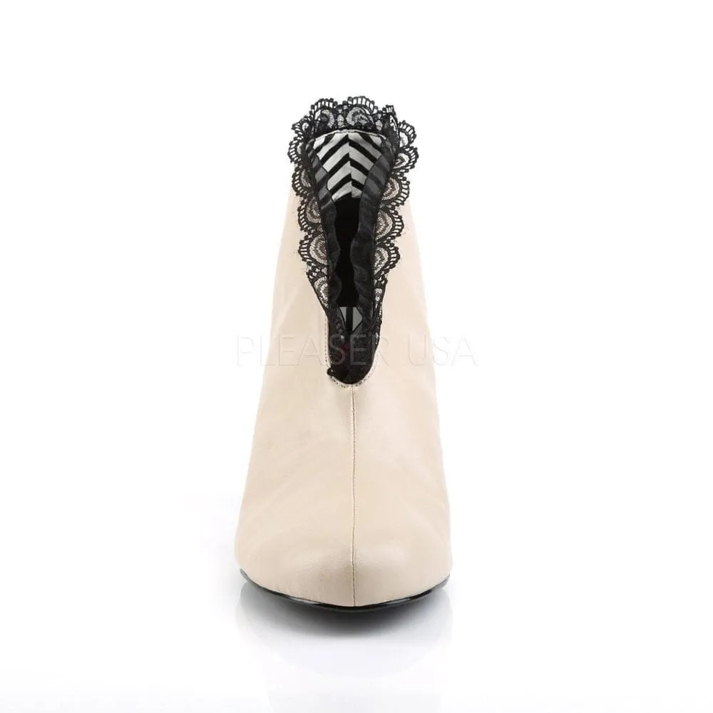SS-JENNA-105 Ankle Boot | Black Faux Leather