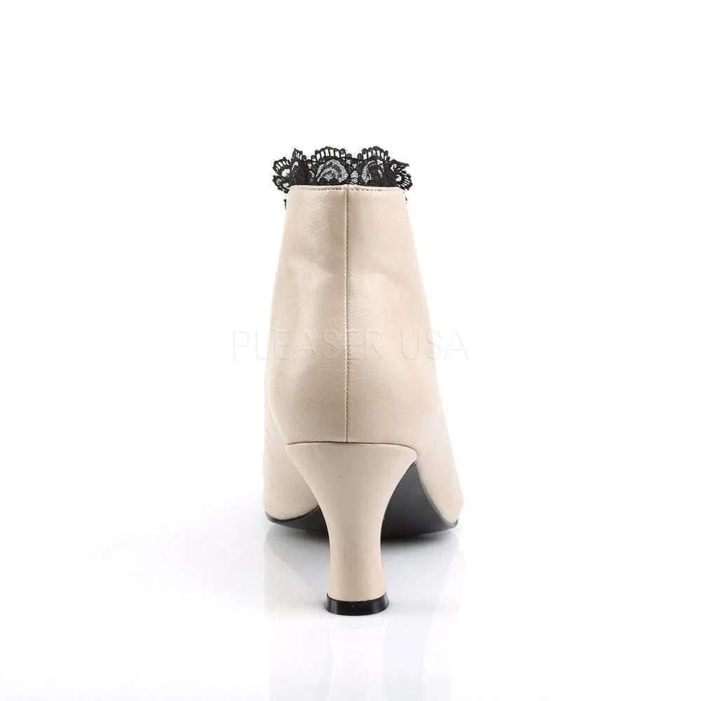 SS-JENNA-105 Ankle Boot | Black Faux Leather