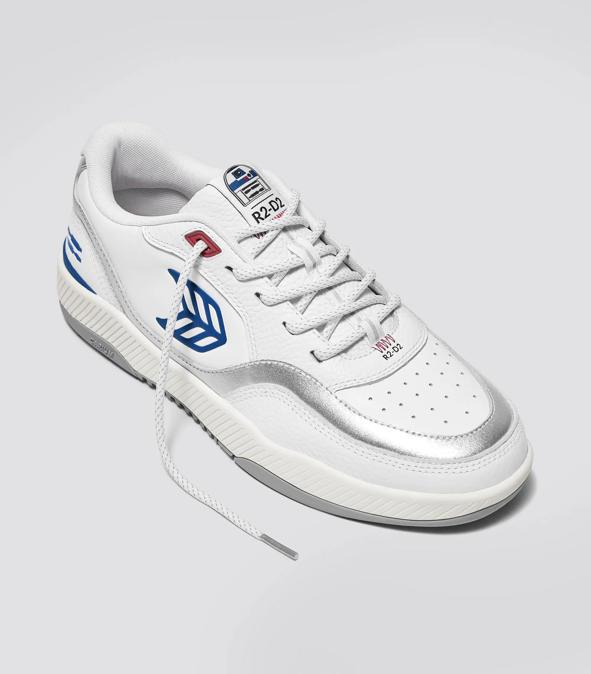 STAR WARS UBA White Leather R2-D2 Blue Logo Sneaker Women