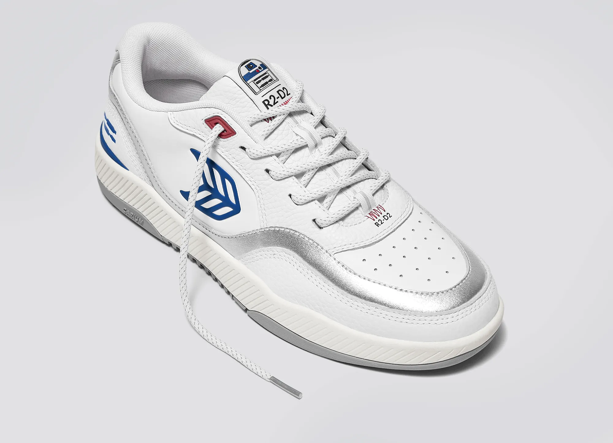 STAR WARS UBA White Leather R2-D2 Blue Logo Sneaker Women