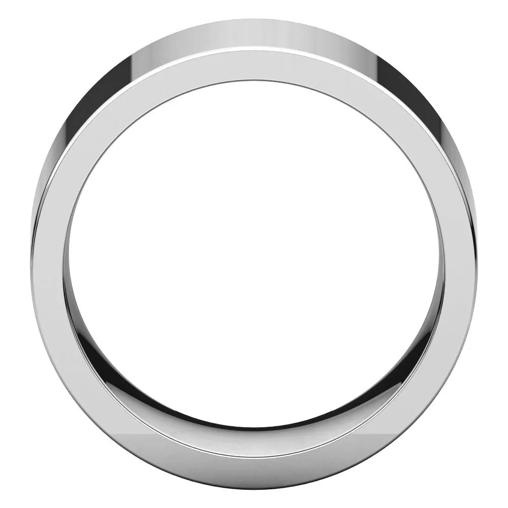 Sterling Silver 10mm Flat Band, Size 9