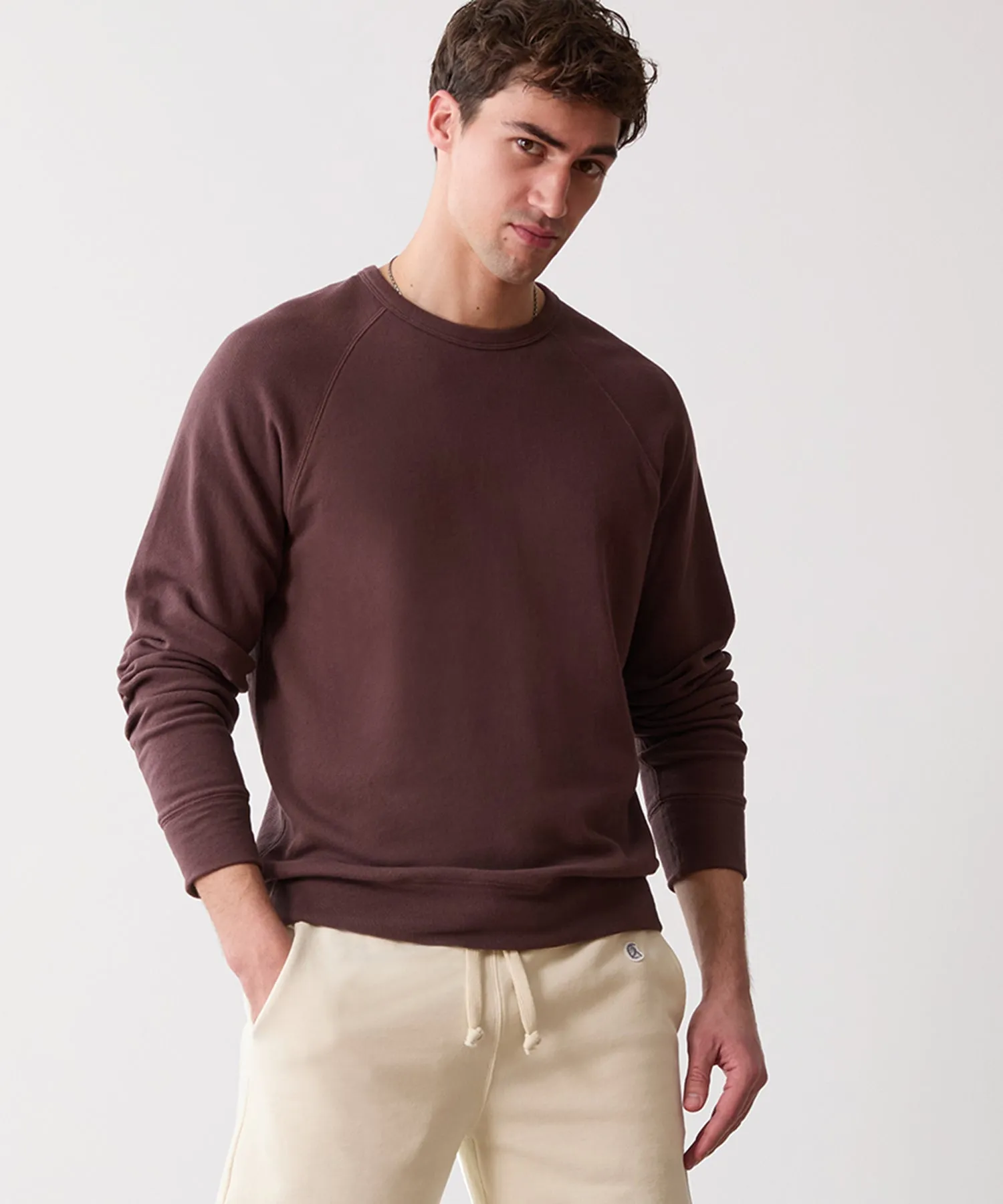 Surf Terry Sweatshirt in Cordovan
