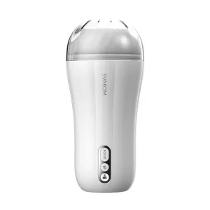 Svakom Silicone White Powerful Rechargeable Vibrating Masturbator