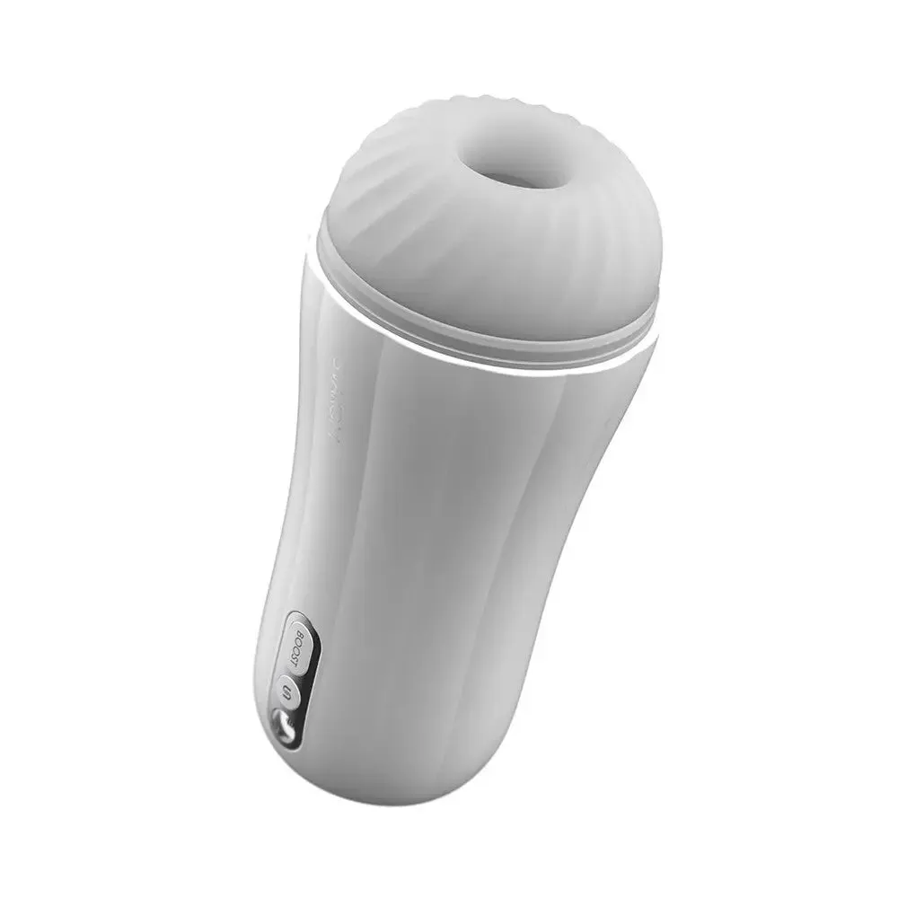 Svakom Silicone White Powerful Rechargeable Vibrating Masturbator