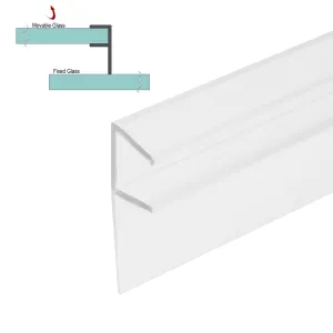 Sweep - 'Slide' Seal for 3/8" Glass (95") - Ultra Clear