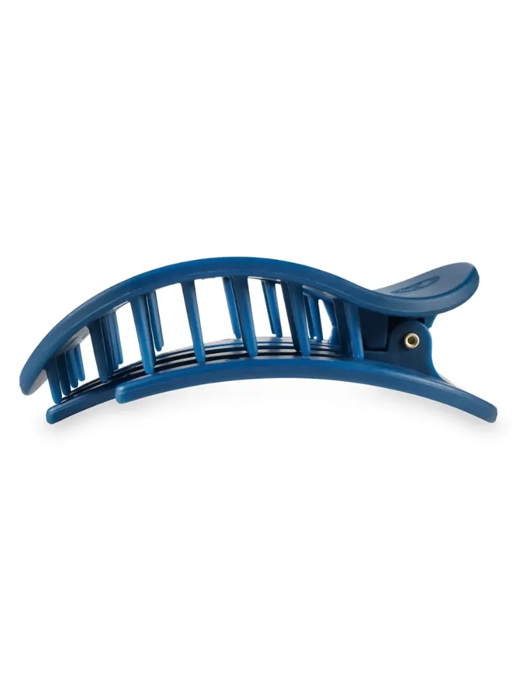 Teletie Large Flat Round Clip -Midnight Rain