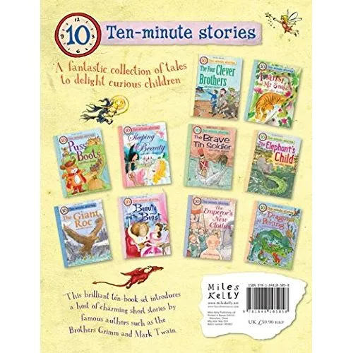 Ten-minute Stories 10-book Set by Miles Kelly  With Zip Lock Bag