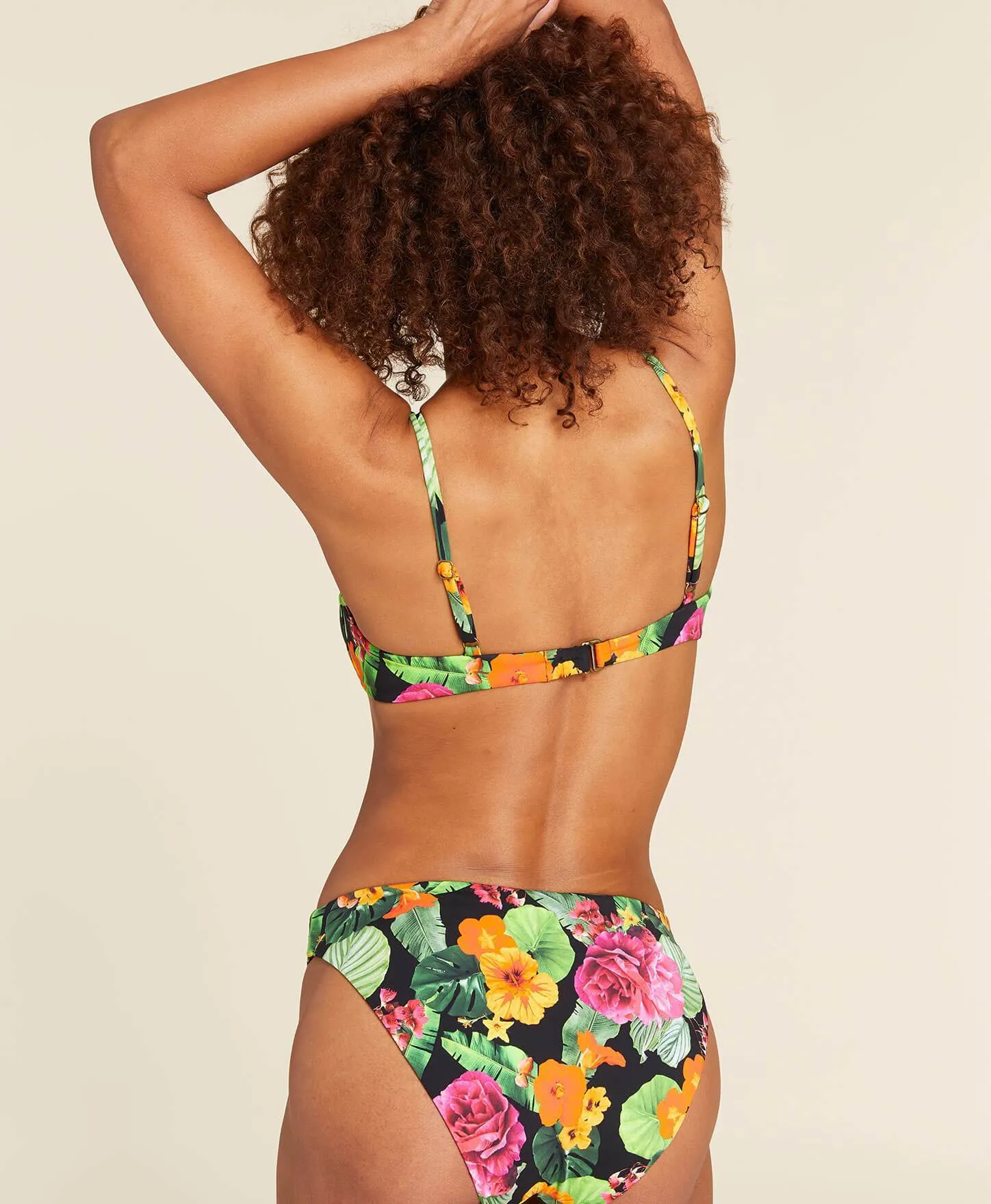 The Archive Bermuda Bikini Top - Flat - Tropical Floral