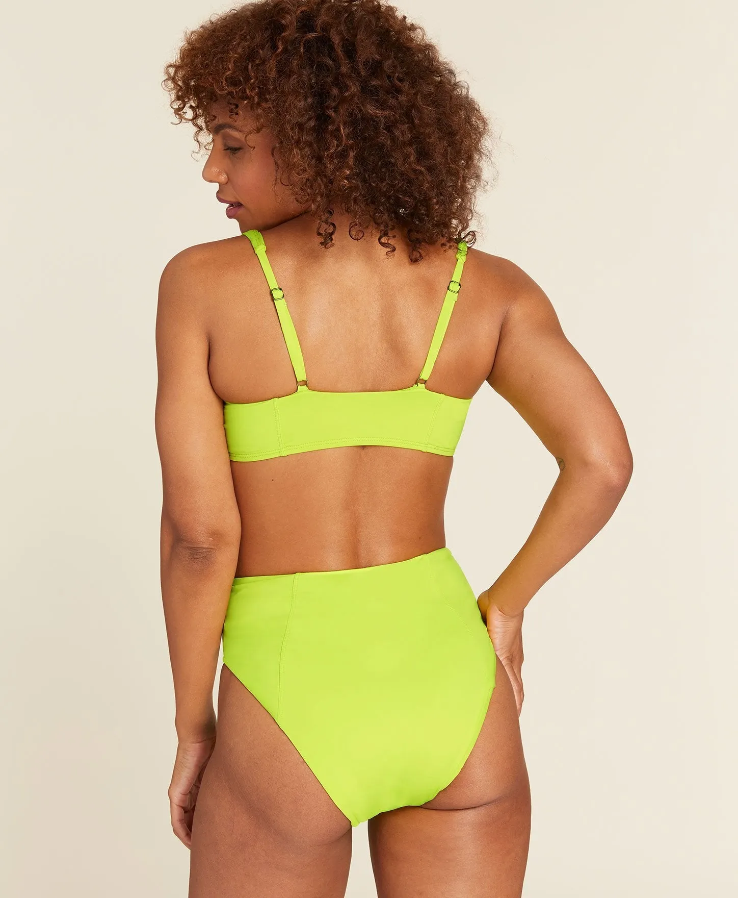 The Archive Havana Bikini Top - Flat - Neon - Lemon