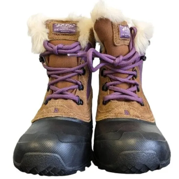 THE NORTH FACE Teen Shellista Extreme Insulated Boot-Pinecone Brown-4-NNTNB-S240