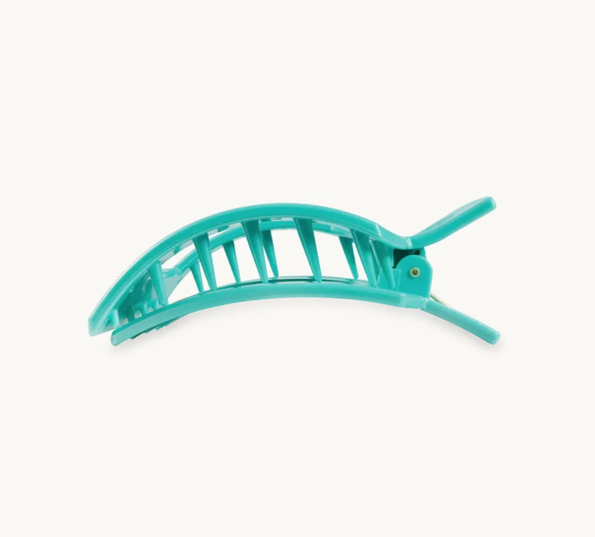 Totally Turquoise Medium Flat Square Hair Clip