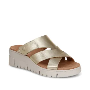 Uptown Sunset Wedge Sandal Metallic