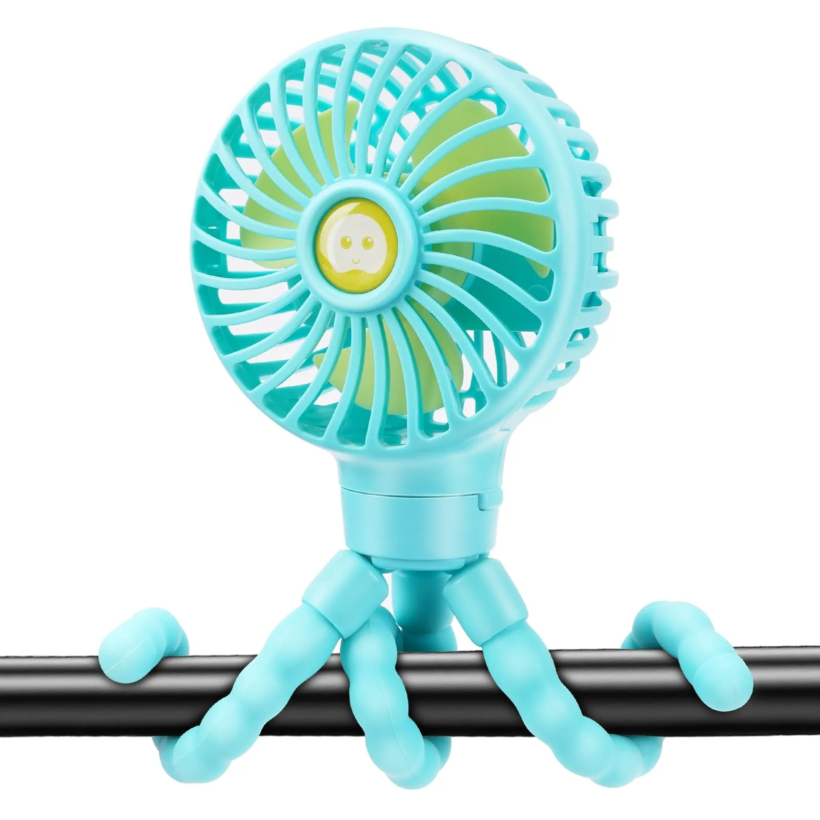 welodorir Pram Fan, Stroller Fan Portable Handheld Personal Baby Car Seat Mini Small USB Desk Clip On Fan with Flexible Tripod for Crib Office Treadmill Bike Travel