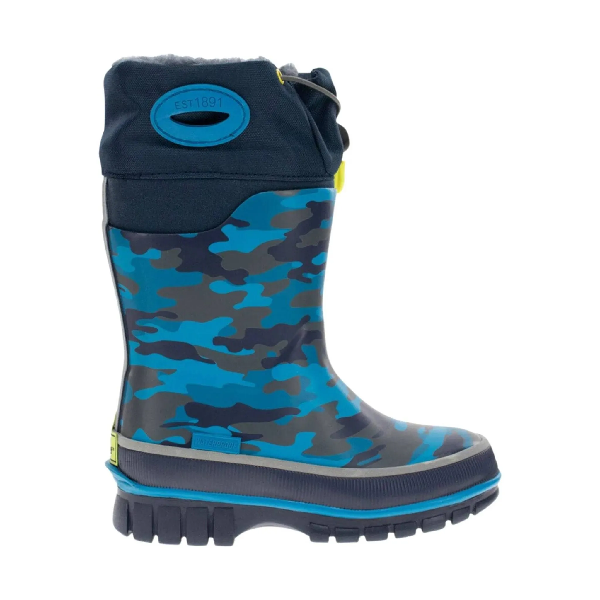 Western Chief Kids' Camo Frost Neoprene Cold Weather Winter Boots - Camo/Navy FINAL SALE
