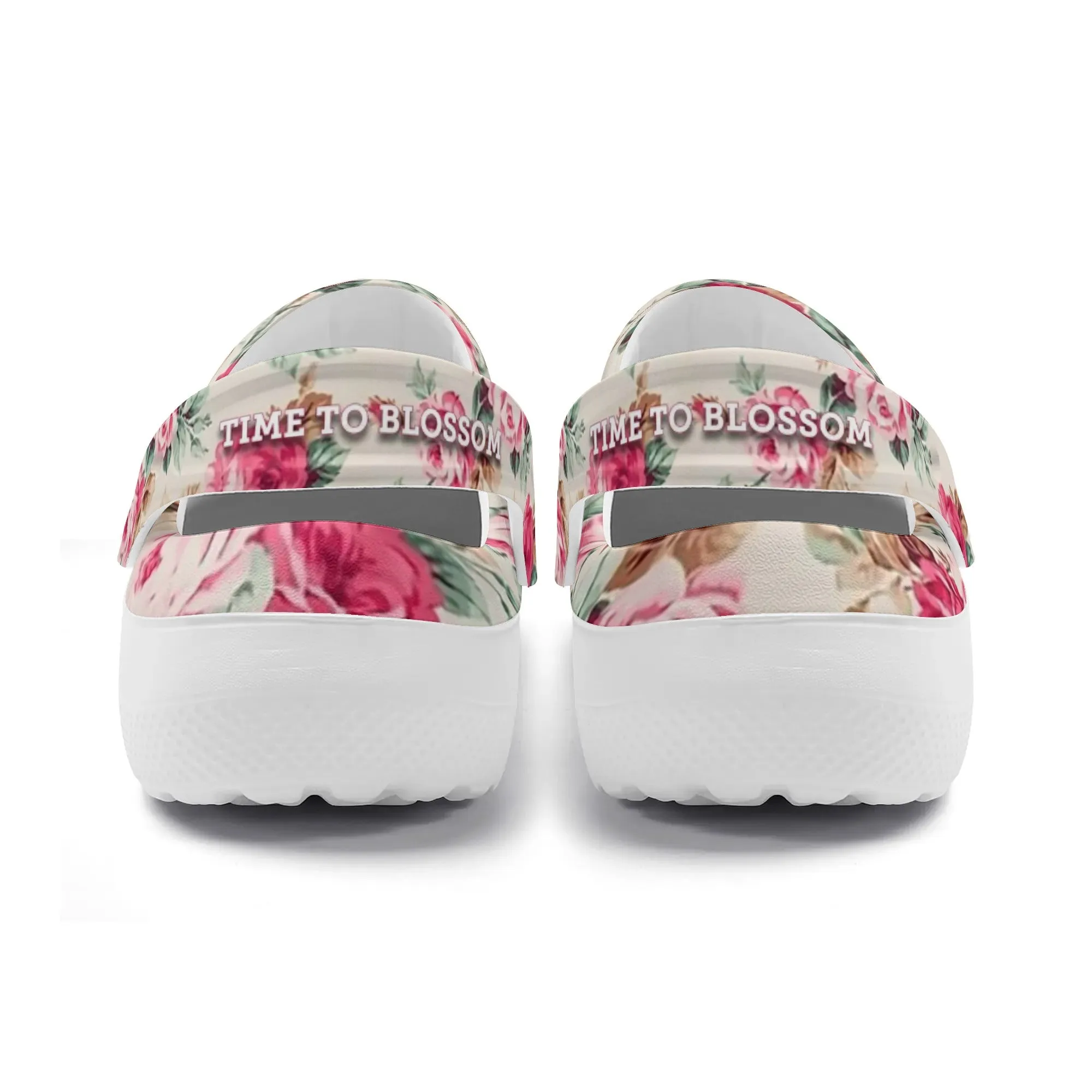 Womens All Season Clogs: Floral