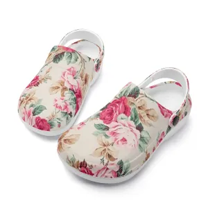 Womens All Season Clogs: Floral