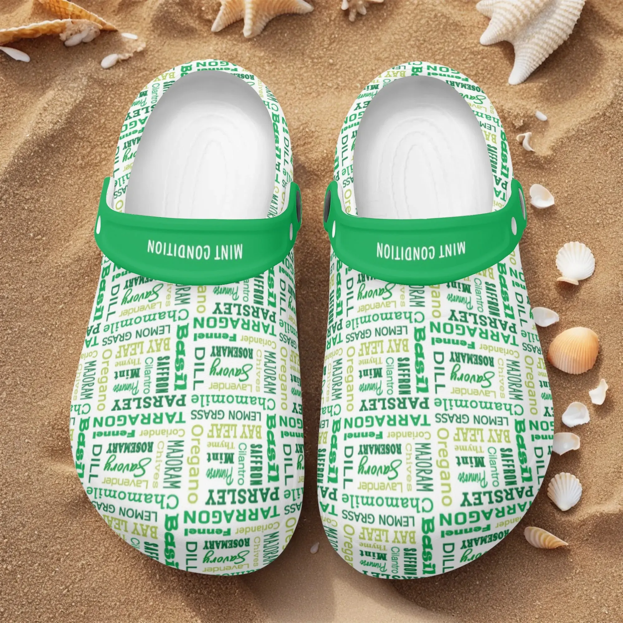 Womens All Season Clogs: Herbs
