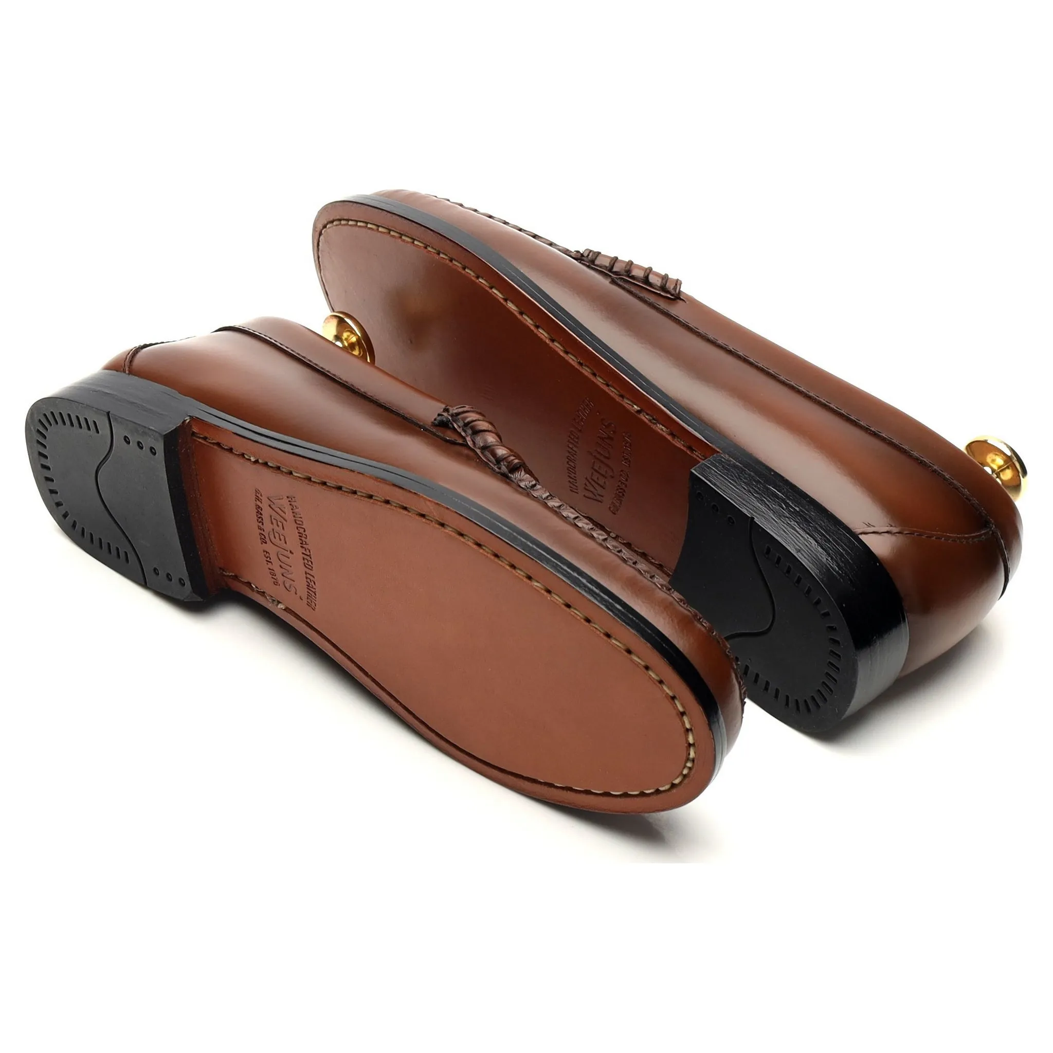 Women's Weejuns Brown Leather Loafers UK 3.5