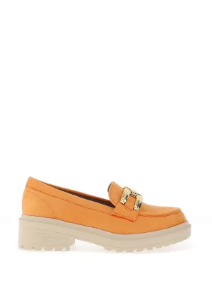 Zanni & Co. Chilin Kone Faux Suede Loafer, Mango