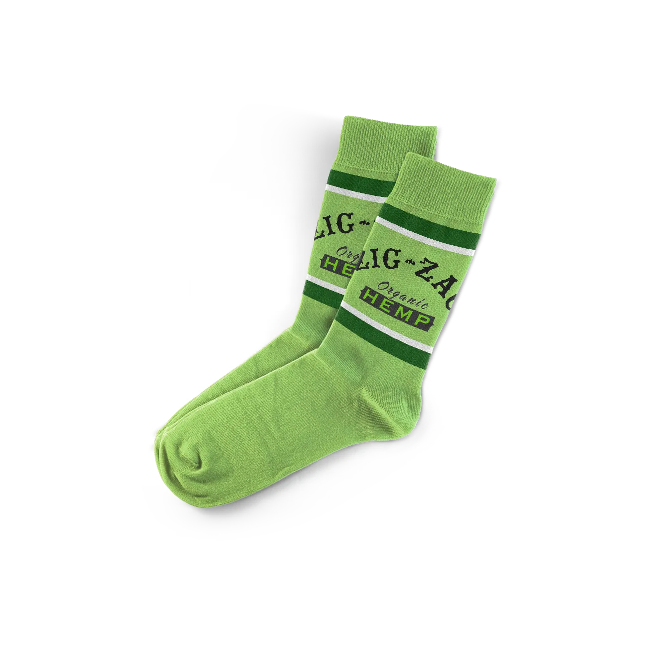Zig-Zag Classic Socks - Hemp Green - Count)