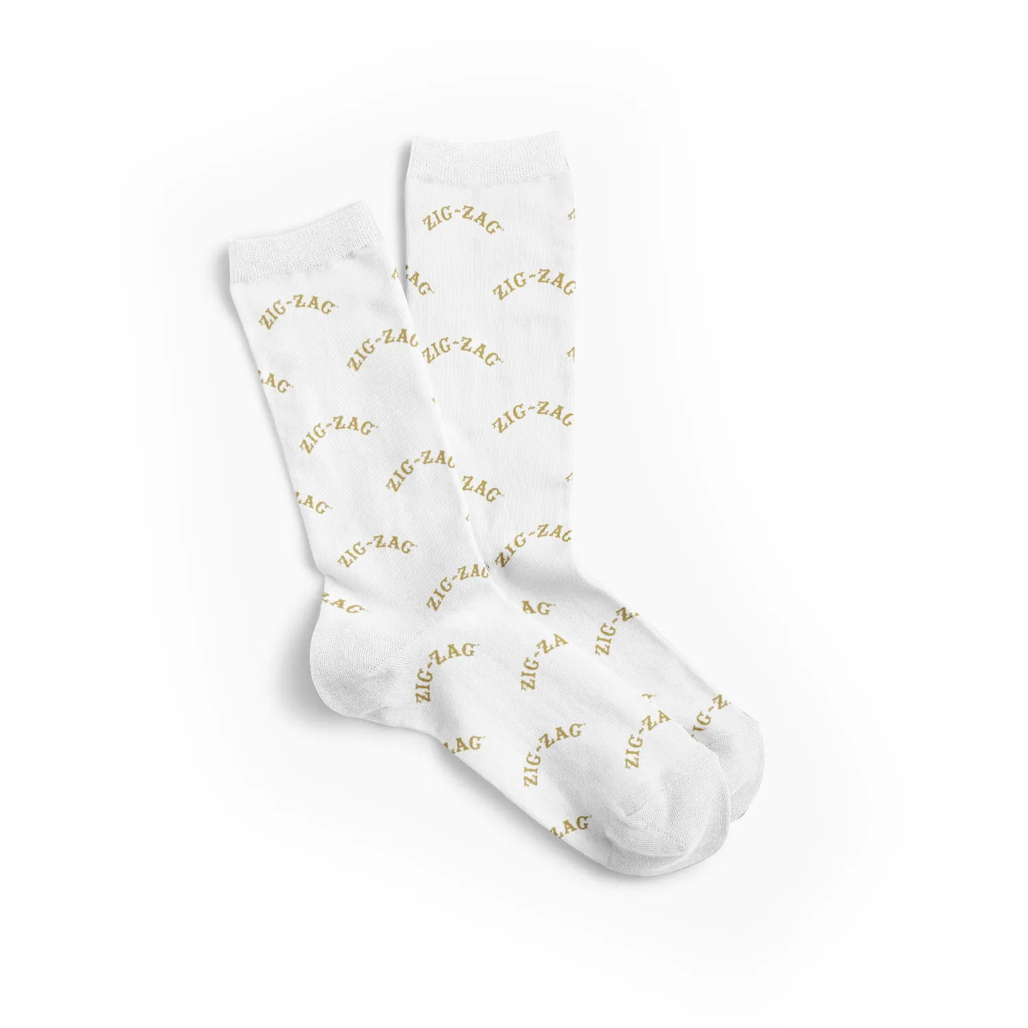 Zig-Zag Classic Socks - Step & Repeat White - (1 Count)
